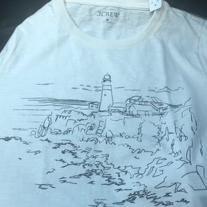 J.Crew t shirt with lighthouse on it  cotton